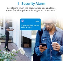 Meross MSG100H smart Garageports åbner Wi-Fi